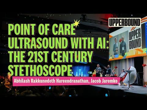 Jacob Jaremko, Point of Care Ultrasound with AI, Upper Bound 2025