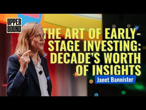 L'art de l'investissement précoce : Une décennie d'idées, Janet Bannister