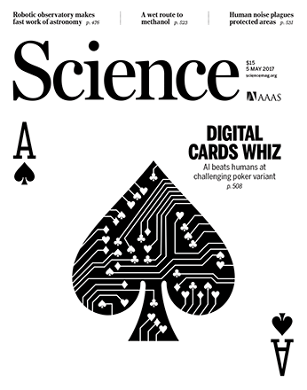 DeepStack en couverture du magazine Science